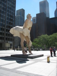 Marilyn Monroe in Chicago.
